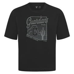 Cleveland Guardians Levelwear Sunrise Luxe Signature Knit T-Shirt - Black