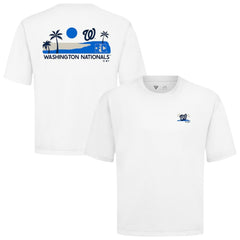 Washington Nationals Levelwear Panoramic Luxe Signature Knit T-Shirt - White