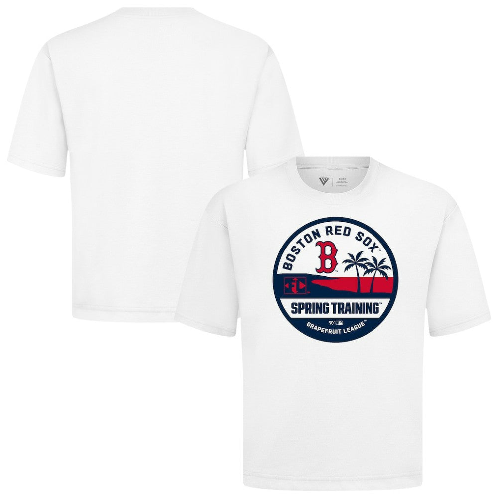 Boston Red Sox Levelwear Spring Training Badge Luxe Signature Knit T-Shirt - White