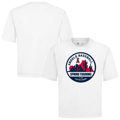 Los Angeles Angels Levelwear Spring Training Badge Luxe Signature Knit T-Shirt - White