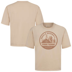 Los Angeles Angels Levelwear Spring Training Badge Luxe Signature Knit T-Shirt - Khaki