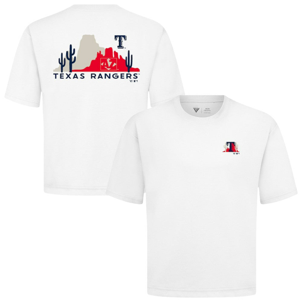 Texas Rangers Levelwear Luxe Signature Knit T-Shirt - White