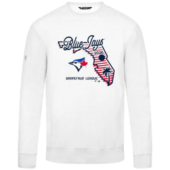 Toronto Blue Jays Levelwear Zane Sunrise Sweatshirt - White