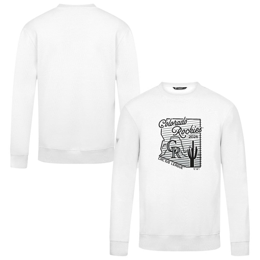 Colorado Rockies Levelwear Zane Sunrise Sweatshirt - White