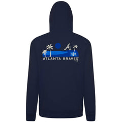 Atlanta Braves Levelwear Panoramic Podium Hoodie - Navy