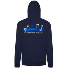 Pittsburgh Pirates Levelwear Panoramic Podium Hoodie - Navy