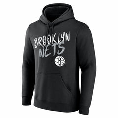 Brooklyn Nets Big & Tall Hustle Personalized Name & Number Hoodie - Black for sale