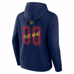Denver Nuggets Big & Tall Hustle Personalized Name & Number Hoodie sale - Navy discount