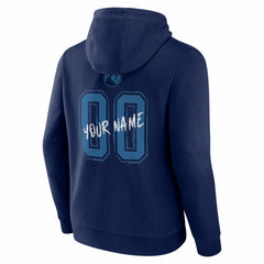 Minnesota Timberwolves Big & Tall Hustle Personalized Name & Number Hoodie - Navy discount