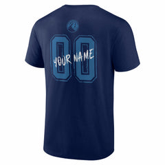 Minnesota Timberwolves Big & Tall Hustle Personalized Name & Number T-Shirt - Navy shop