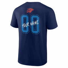 Oklahoma City Thunder Big & Tall Hustle Personalized Name & Number T-Shirt - Navy for sale