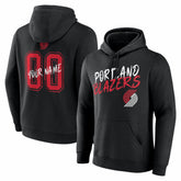 Portland Trail Blazers Big & Tall Hustle Personalized Name & Number Hoodie - Black on sale