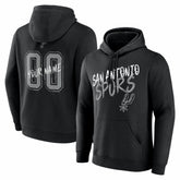 San Antonio Spurs Big & Tall Hustle Personalized Name & Number Hoodie - Black shop