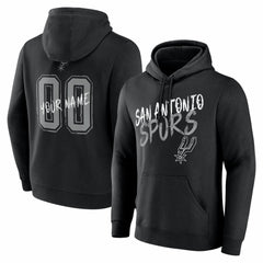 San Antonio Spurs Big & Tall Hustle Personalized Name & Number Hoodie - Black shop