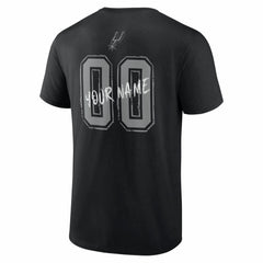 San Antonio Spurs Big & Tall Hustle Personalized Name & Number T-Shirt - Black on sale