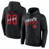 Toronto Raptors Big & Tall Hustle Personalized Name & Number Hoodie - Black shop