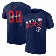Washington Wizards Big & Tall Hustle Personalized Name & Number T-Shirt - Navy discount