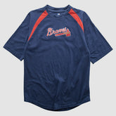 Atlanta Braves Genuine Merchandise 2000s T-shirt - Navy Vintage