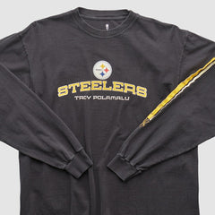 Pittsburgh Steelers NFL 2000s Long Sleeve T-shirt - Black Vintage outlet