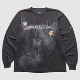 Minnesota Vikings Reebok 2000s Long Sleeve T-shirt - Black Vintage on sale