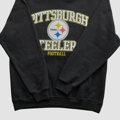 Pittsburgh Steelers NFL 2000s Hooded Pullover Sweatshirt - Black Vintage outlet