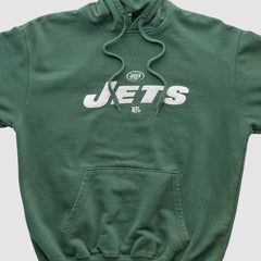 New York Jets NFL 2010s Hooded Pullover Sweatshirt - Green Vintage discount