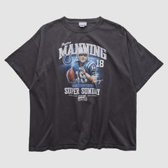 Payton Manning Super Bowl XLI Reebok 2000s T-shirt - Black Vintage online