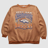 Denver Broncos Tultex 1997 Pullover Sweatshirt - Brown Vintage cheap