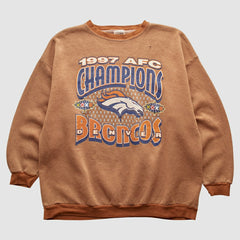Denver Broncos Tultex 1997 Pullover Sweatshirt - Brown Vintage cheap