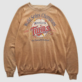 Minnesota Twins 1991 Pullover Sweatshirt - Tan Vintage