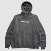 New York Jets Team Edition Apparel 2000s Hooded Pullover Sweatshirt - Charcoal Vintage sale