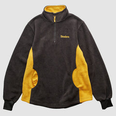 Pittsburgh Steelers NFL 2000s 1/4 Zip Sweatshirt - Black Vintage sale