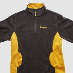 Pittsburgh Steelers NFL 2000s 1/4 Zip Sweatshirt - Black Vintage sale