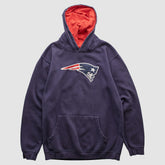 New England Patriots NFL 2000s Hooded Pullover Sweatshirt - Navy Vintage outlet