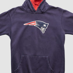 New England Patriots NFL 2000s Hooded Pullover Sweatshirt - Navy Vintage outlet