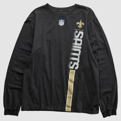 New Orleans Saints Reebok 2000s Long Sleeve T-shirt - Black Vintage for sale