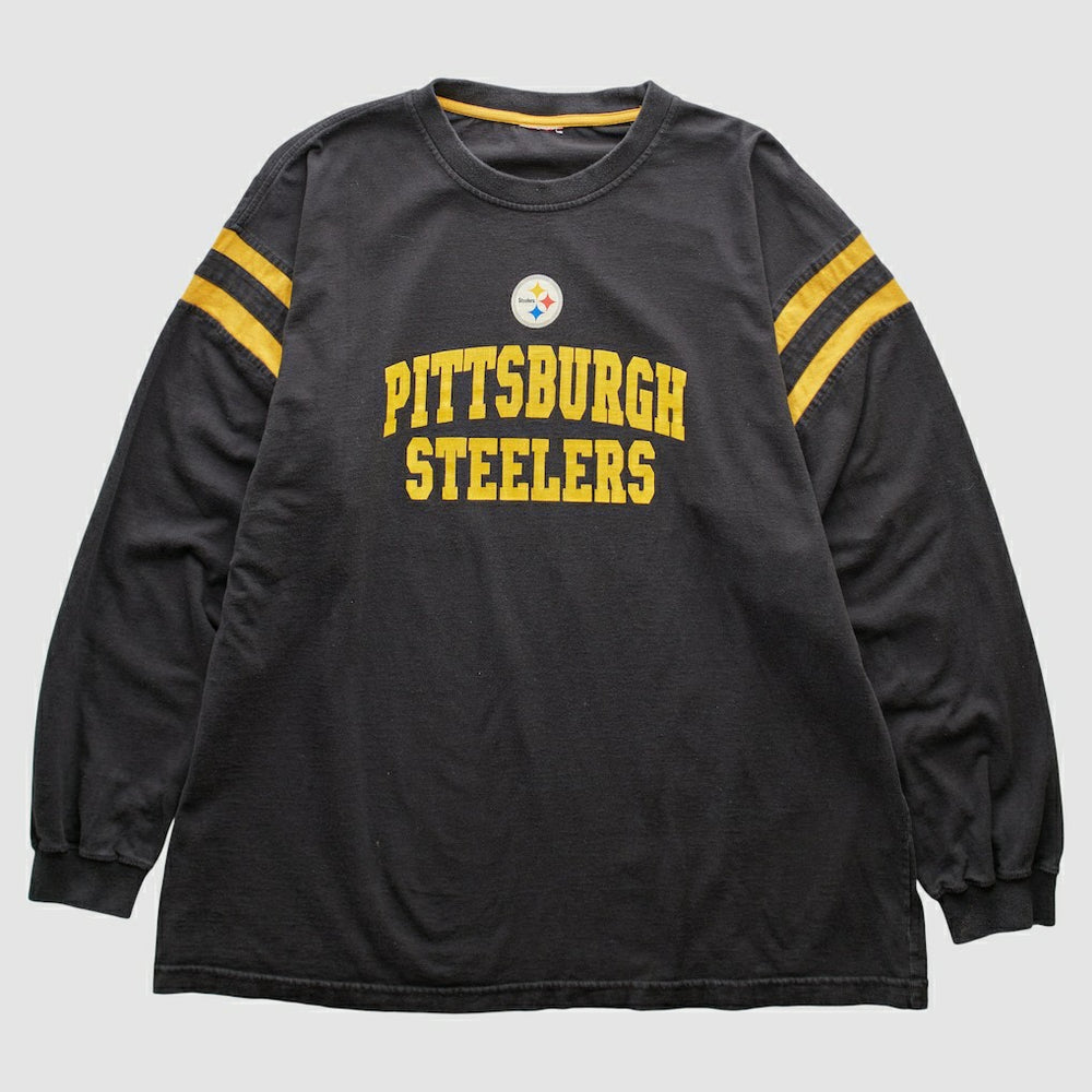 Pittsburgh Steelers 2000s Long Sleeve T-shirt - Black Vintage discount
