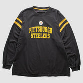 Pittsburgh Steelers 2000s Long Sleeve T-shirt - Black Vintage discount