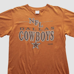 Dallas Cowboys Trench 90s T-shirt - Orange Vintage sale