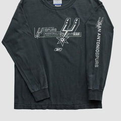 San Antonio Spurs Reebok 2000s Long Sleeve T-shirt - Black Vintage | Vintage discount