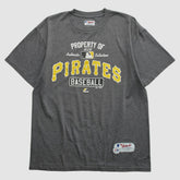 Pittsburgh Pirates Majestic 2010s T-shirt - Dark Heather Gray Vintage