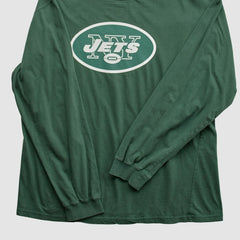 New York Jets NFL 2000s Long Sleeve T-shirt - Green Vintage online