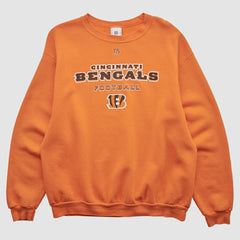 Cincinnati Bengals NFL 2000s Pullover Sweatshirt - Orange Vintage for sale