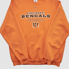 Cincinnati Bengals NFL 2000s Pullover Sweatshirt - Orange Vintage for sale
