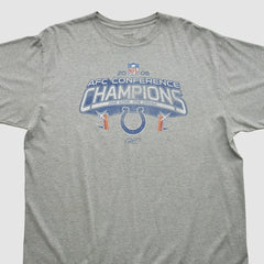 Indianapolis Colts Reebok 2006 T-shirt - Heather Gray Vintage sale