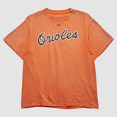 Baltimore Orioles Majestic 2000s T-shirt - Orange Vintage