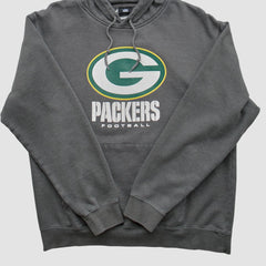Green Bay Packers NFL 2010s Hooded Pullover Sweatshirt - Charcoal Vintage outlet
