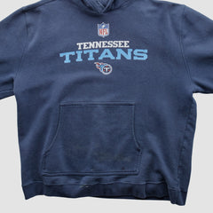 Tennessee Titans Reebok 2000s Hooded Pullover Sweatshirt - Navy Vintage for sale
