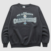 Pittsburgh Steelers NFL 2008 Pullover Sweatshirt - Charcoal Vintage sale