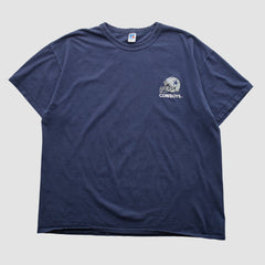 Dallas Cowboys Russell 90s T-shirt - Navy Vintage for sale